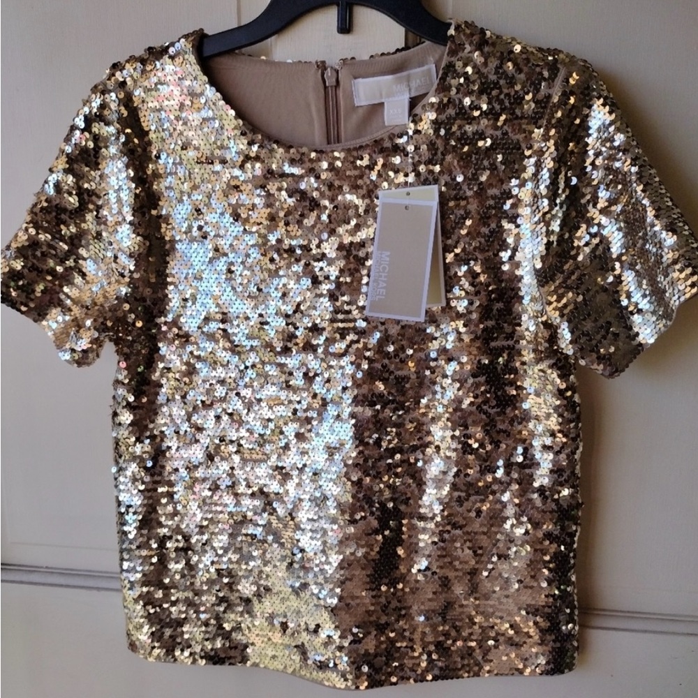 NWT - Michael Kors Sequin Top